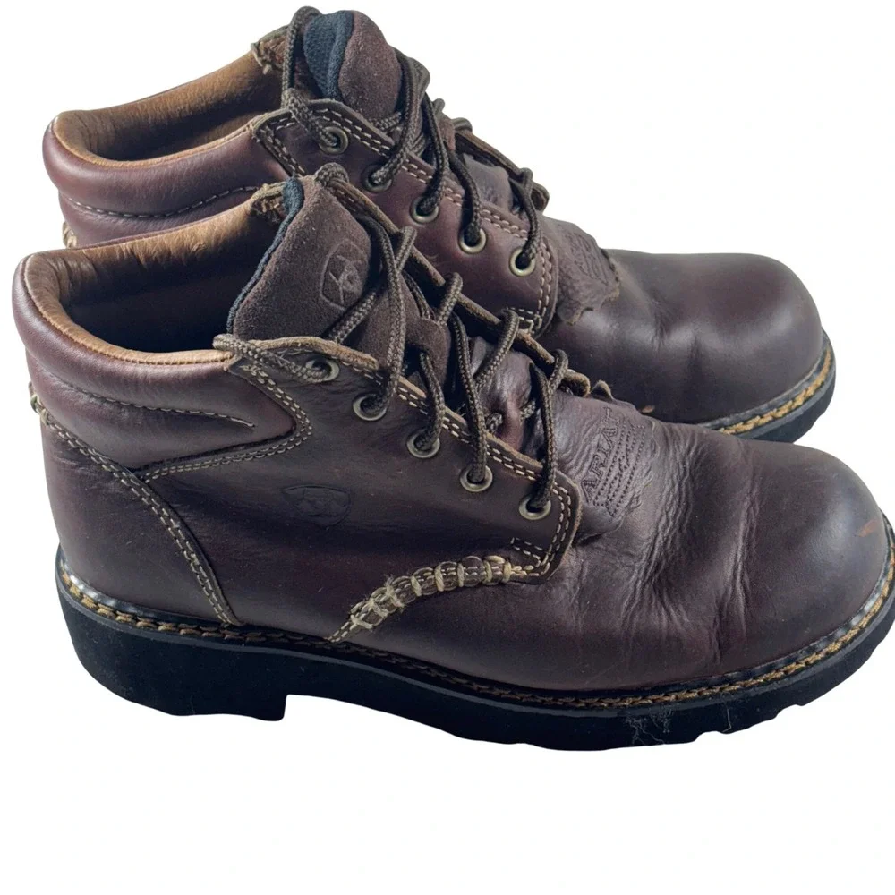 Ariat‎ Canyon Women's Brown Leather Lace Up Casual Chukka Boots Size 7
